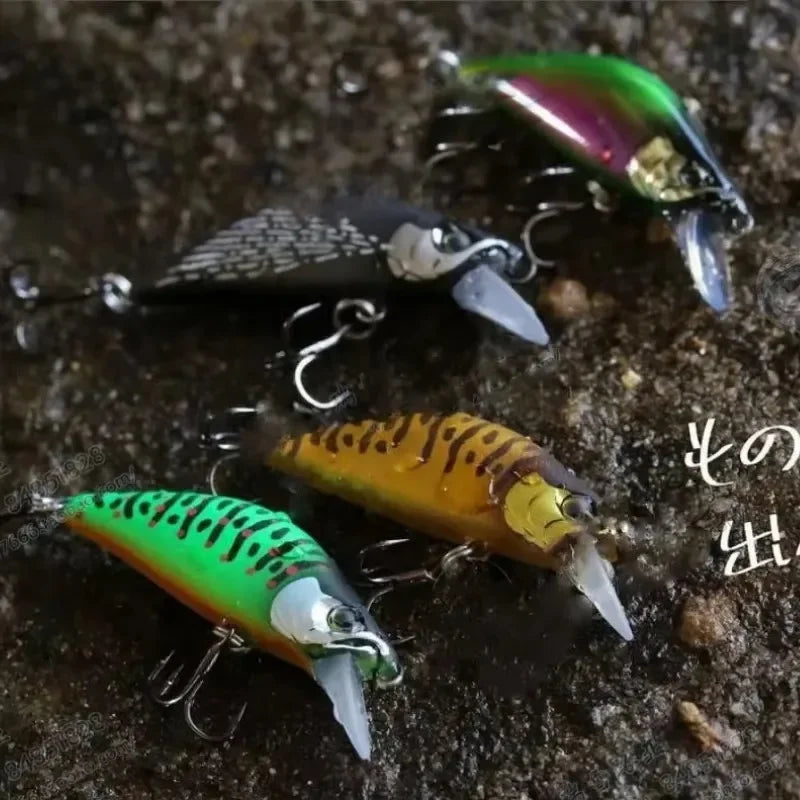 ZWICKE 1Pcs Minnow Brightly Coloured 35Mm/3.35G Surface Fishing Lures Artificial Bait Plastic Bait Gear Carp Fishing