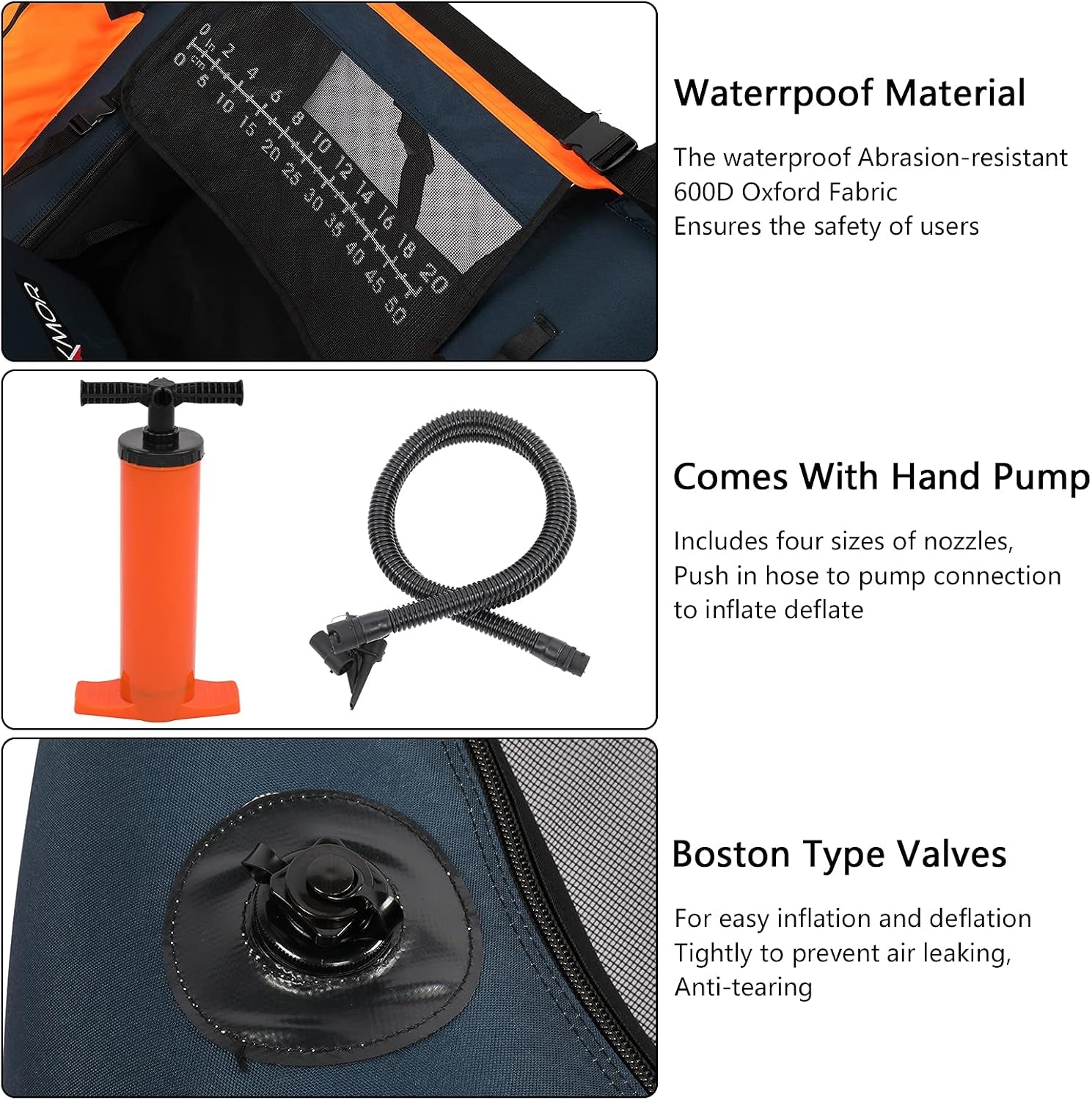 Inflatable Fishing Float Tube, Float Tubes for Fishing W/Rod Holder | Fish Ruler | Pump | Carry Bag | Adjustable Straps| Storage Pockets, 350LBS Capacity Fly Fishing Belly Boat