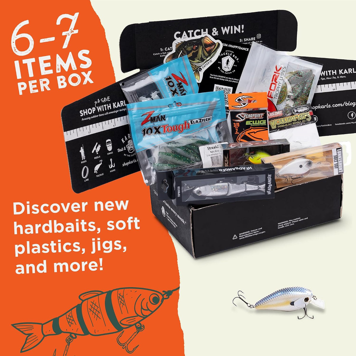 Mystery Tackle Box Freshwater Bass Fishing Kit