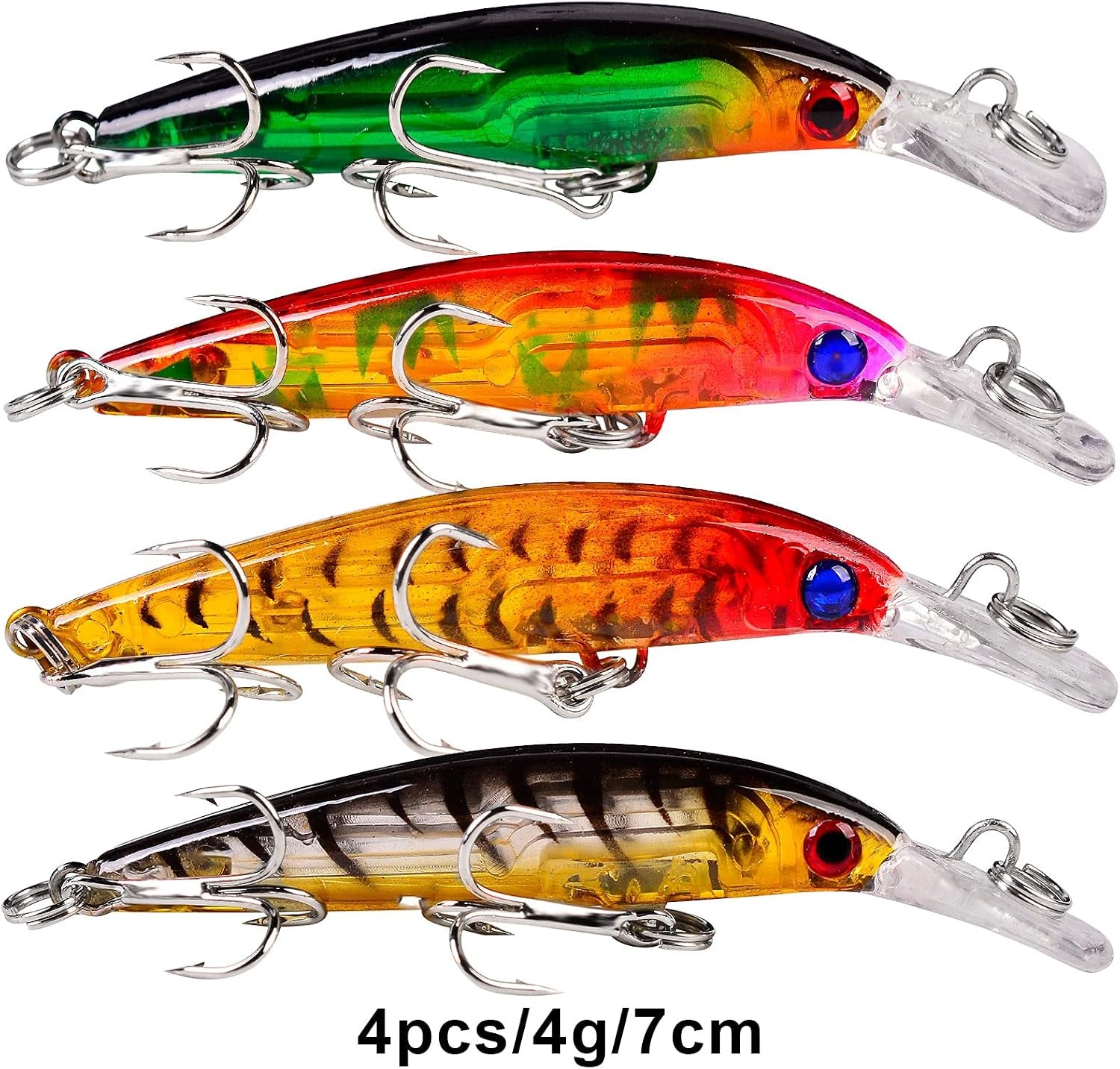 Bass Fishing Lures Kit Set Topwater Hard Baits Minnow Crankbait Pencil VIB Swimbait for Bass Pike Fit Saltwater and Freshwater