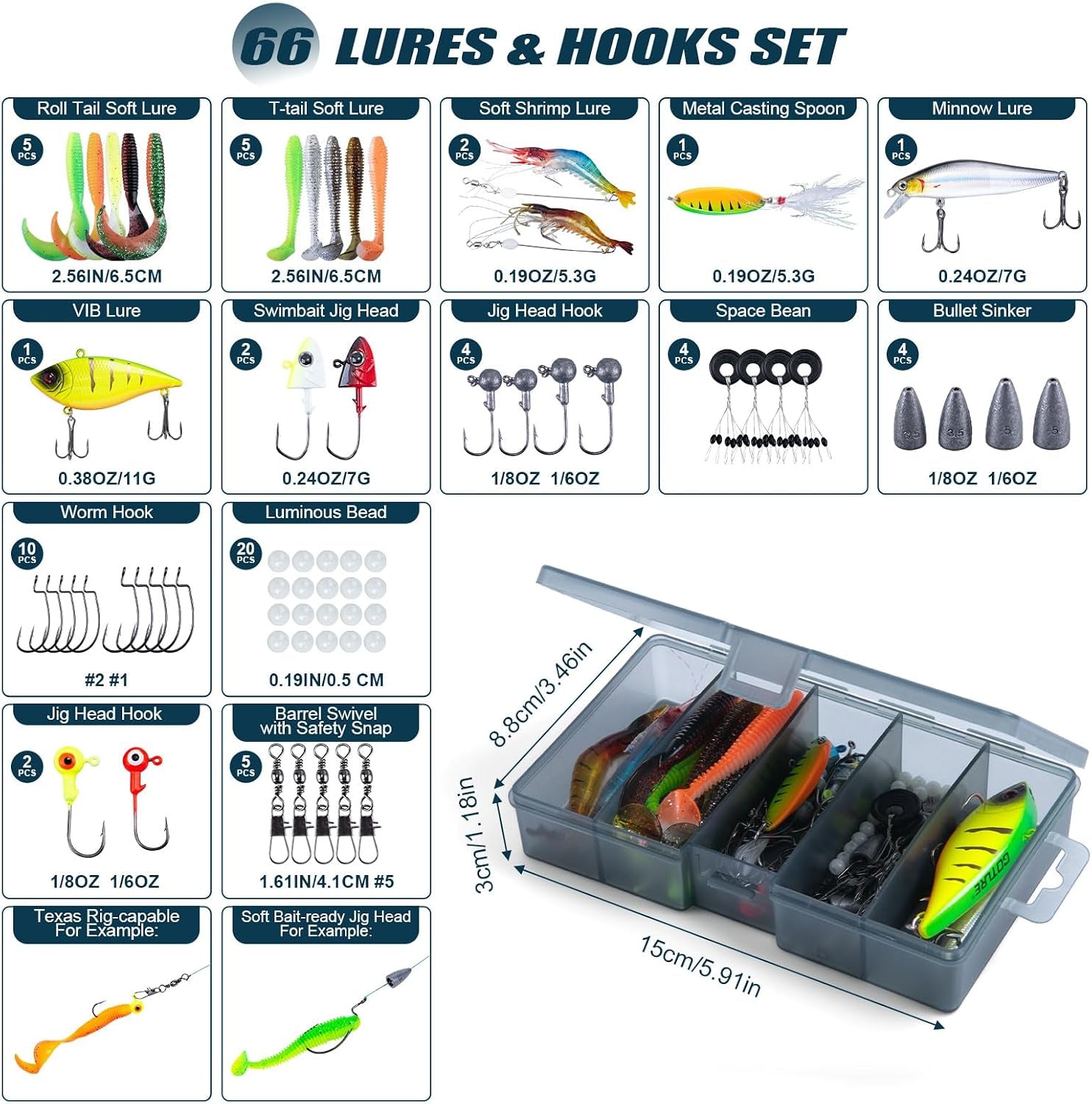 Fishing Rod & Reel Combo-4 Piece Fishing Rod Set, Travel Fishing Rod | Ultralight Fishing Rod Set W/Fishing Reel, Reel Bag, Rod Strap, Braided Line, Lures &Hooks Kit