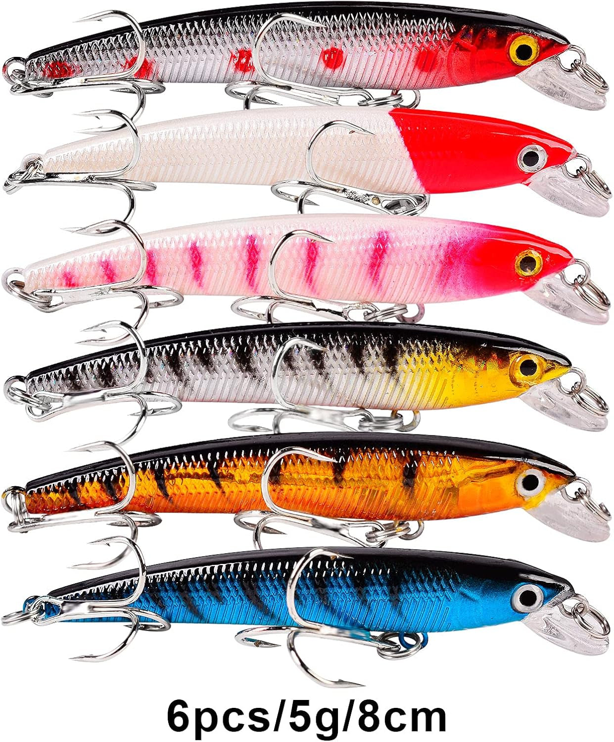 Bass Fishing Lures Kit Set Topwater Hard Baits Minnow Crankbait Pencil VIB Swimbait for Bass Pike Fit Saltwater and Freshwater